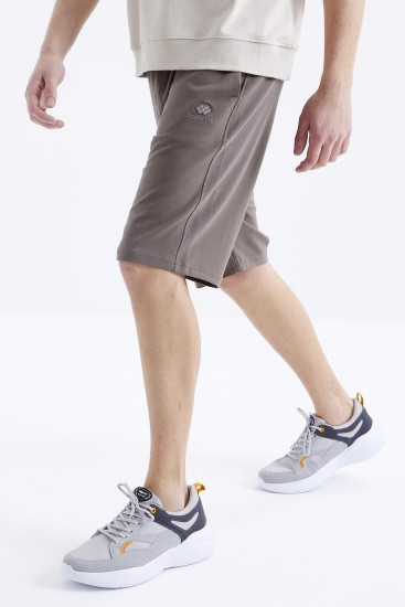 Camel Bağcıklı Standart Kalıp Basic Erkek Şort - 81212 - TOMMYLIFE (1)