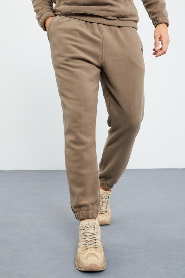 Camel Yarım Fermuar Dik Yaka Lastik Paça Polar Erkek Eşofman Takımı - 85159 - TOMMYLIFE (1)