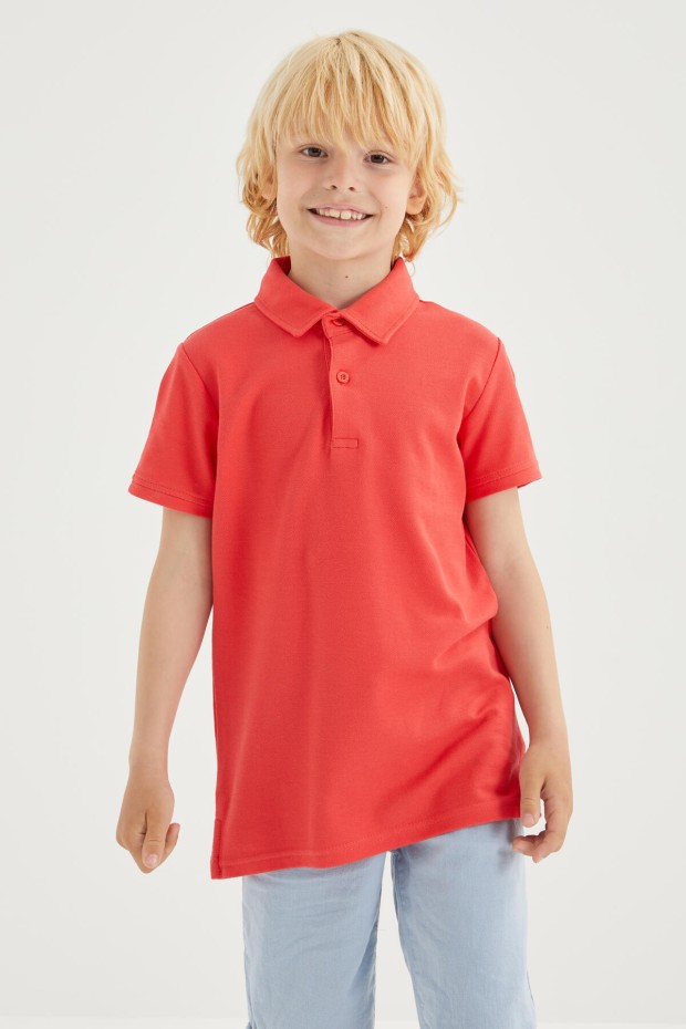 Coral Klasik Kısa Kollu Polo Yaka Erkek Çocuk T-Shirt - 10962