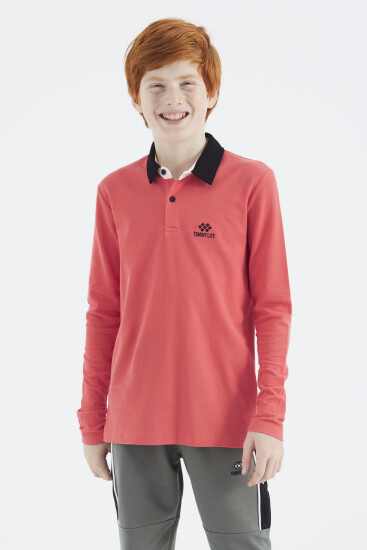 Coral Polo Yaka Basic Erkek Çocuk T-Shirt - 11171 - TOMMYLIFE