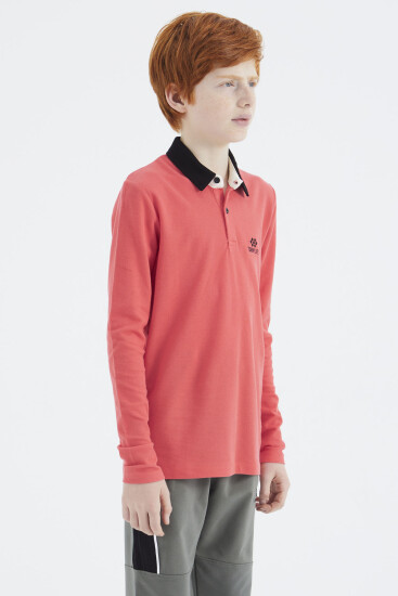 Coral Polo Yaka Basic Erkek Çocuk T-Shirt - 11171 - TOMMYLIFE (1)