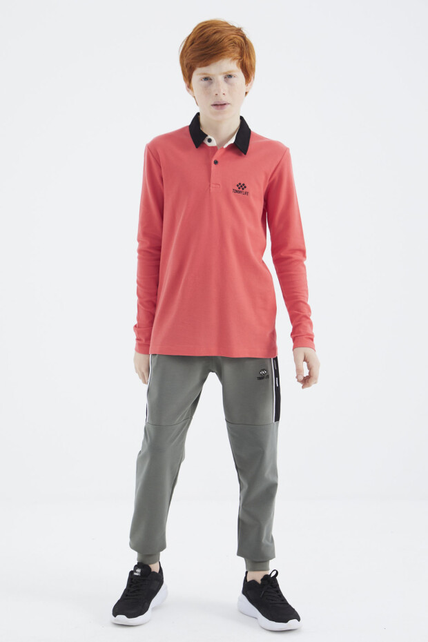 Coral Polo Yaka Basic Erkek Çocuk T-Shirt - 11171 - 8