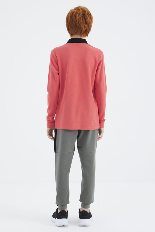 Coral Polo Yaka Basic Erkek Çocuk T-Shirt - 11171 - 7