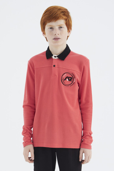 Coral Polo Yaka Erkek Çocuk T-Shirt - 11172 