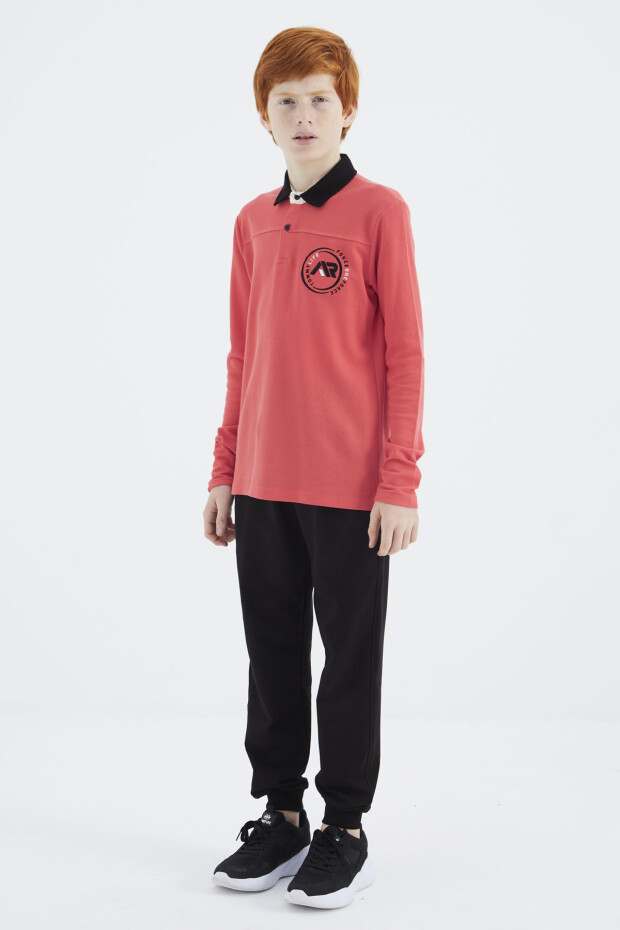 Coral Polo Yaka Erkek Çocuk T-Shirt - 11172