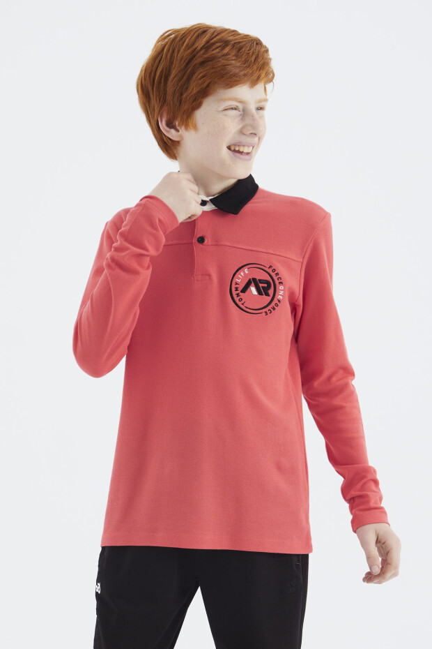 Coral Polo Yaka Erkek Çocuk T-Shirt - 11172