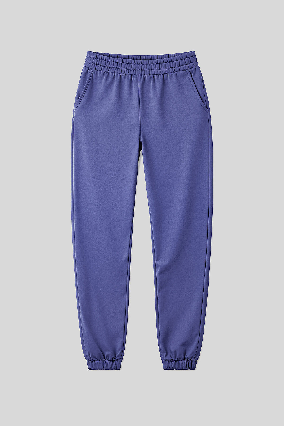 Eflatun Cepli Yüksek Bel Rahat Form Lastik Paça Kadın Eşofman Alt - 94583 - TOMMYLIFE