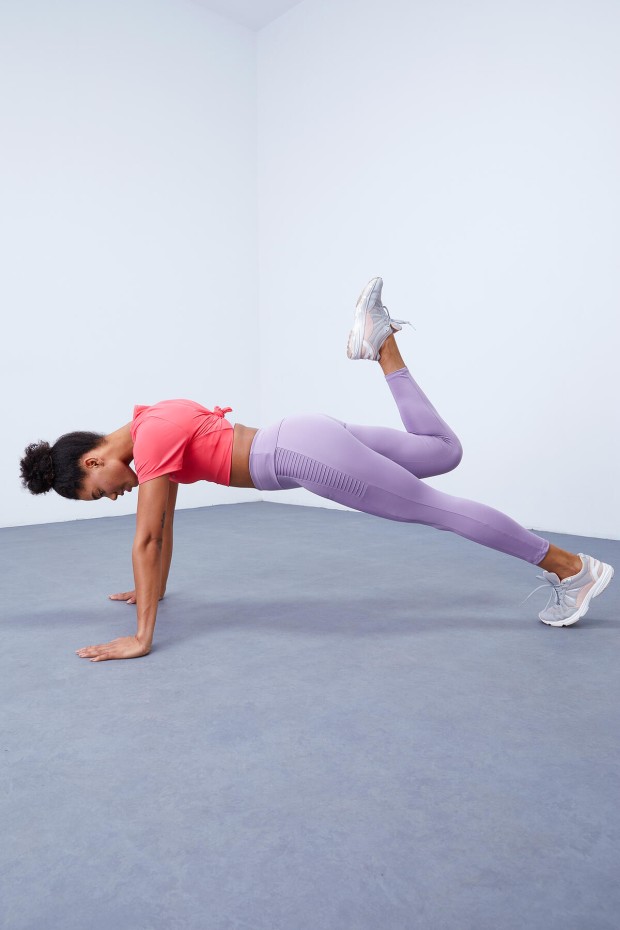 Eflatun Yüksek Bel Toparlayıcı Slim Fit Dar Paça Kadın Tayt - 94568 - 6