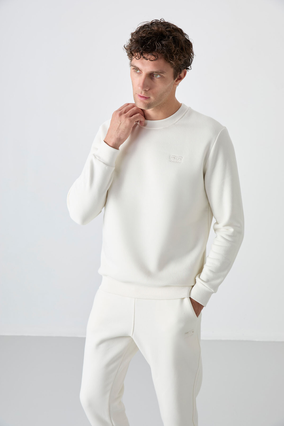 Andy Ekru Şardonlu Erkek Eşofman Takım - 85190 - Air Jones (1)