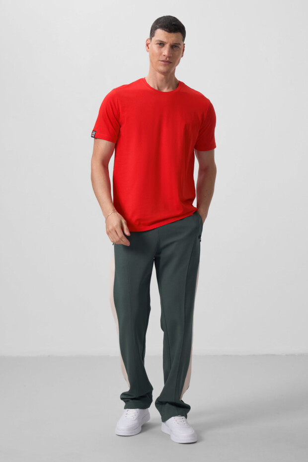 Fiesta Erkek Basic Kısa Kol Standart Kalıp O Yaka T-shirt - 87911 - 3