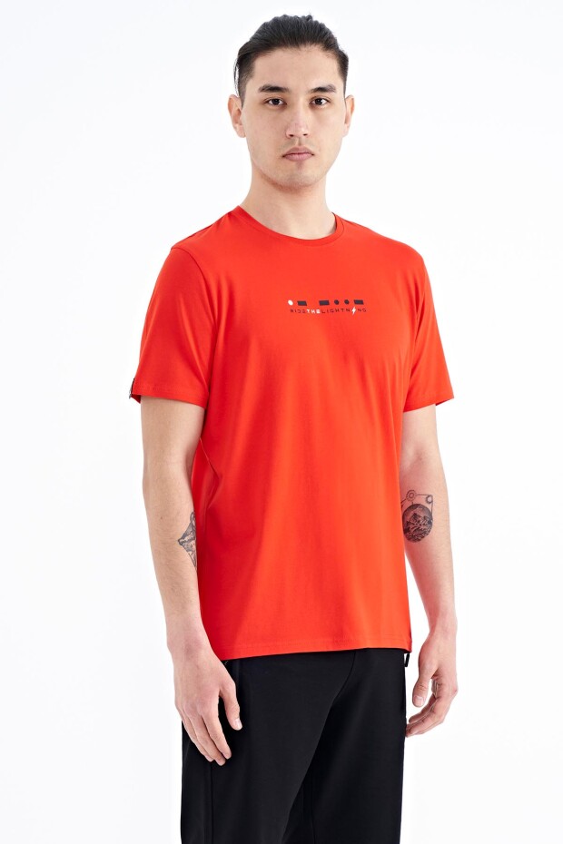 Fiesta Baskı Detaylı O Yaka Standart Kalıp Erkek T-Shirt - 88168