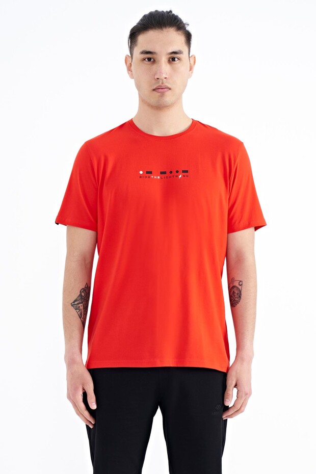 Fiesta Baskı Detaylı O Yaka Standart Kalıp Erkek T-Shirt - 88168