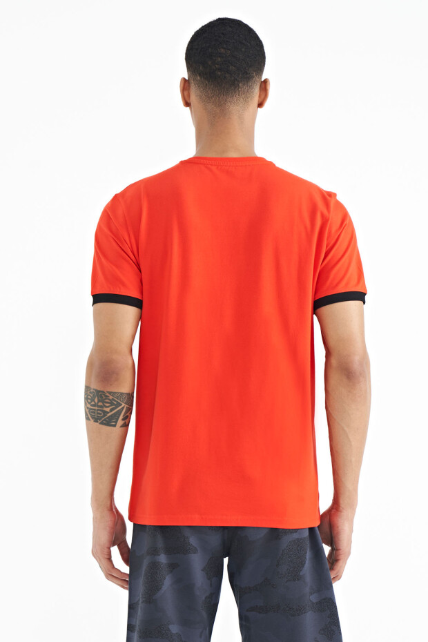 Fiesta Baskı O Yaka Detaylı Standart Form Erkek T-shirt - 88216
