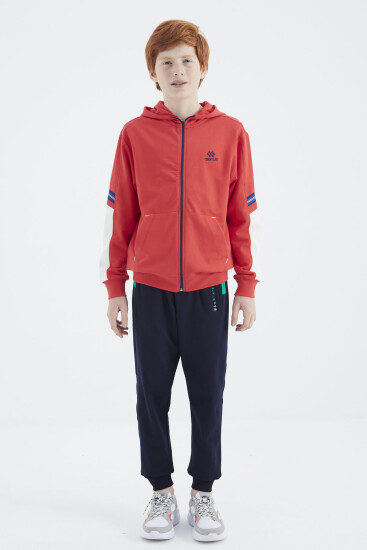Fiesta Fermuarlı Erkek Çocuk Sweatshirt - 11180 - TOMMYLIFE (1)