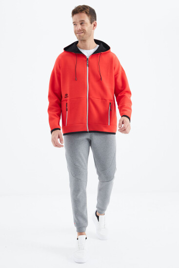 Fiesta Kapüşonlu Gizli Cep Detaylı Erkek Sweatshirt - 88288 