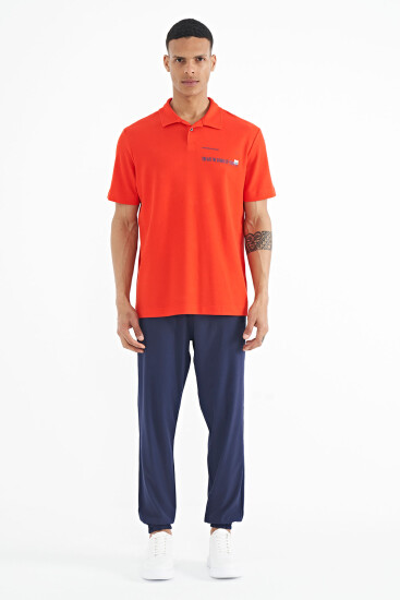 Fiesta Yazı Baskılı Standart Form Polo Yaka Erkek T-shirt - 88236 - TOMMYLIFE (1)