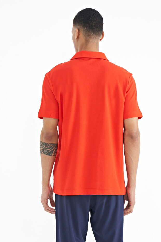 Fiesta Yazı Baskılı Standart Form Polo Yaka Erkek T-shirt - 88236 - 5