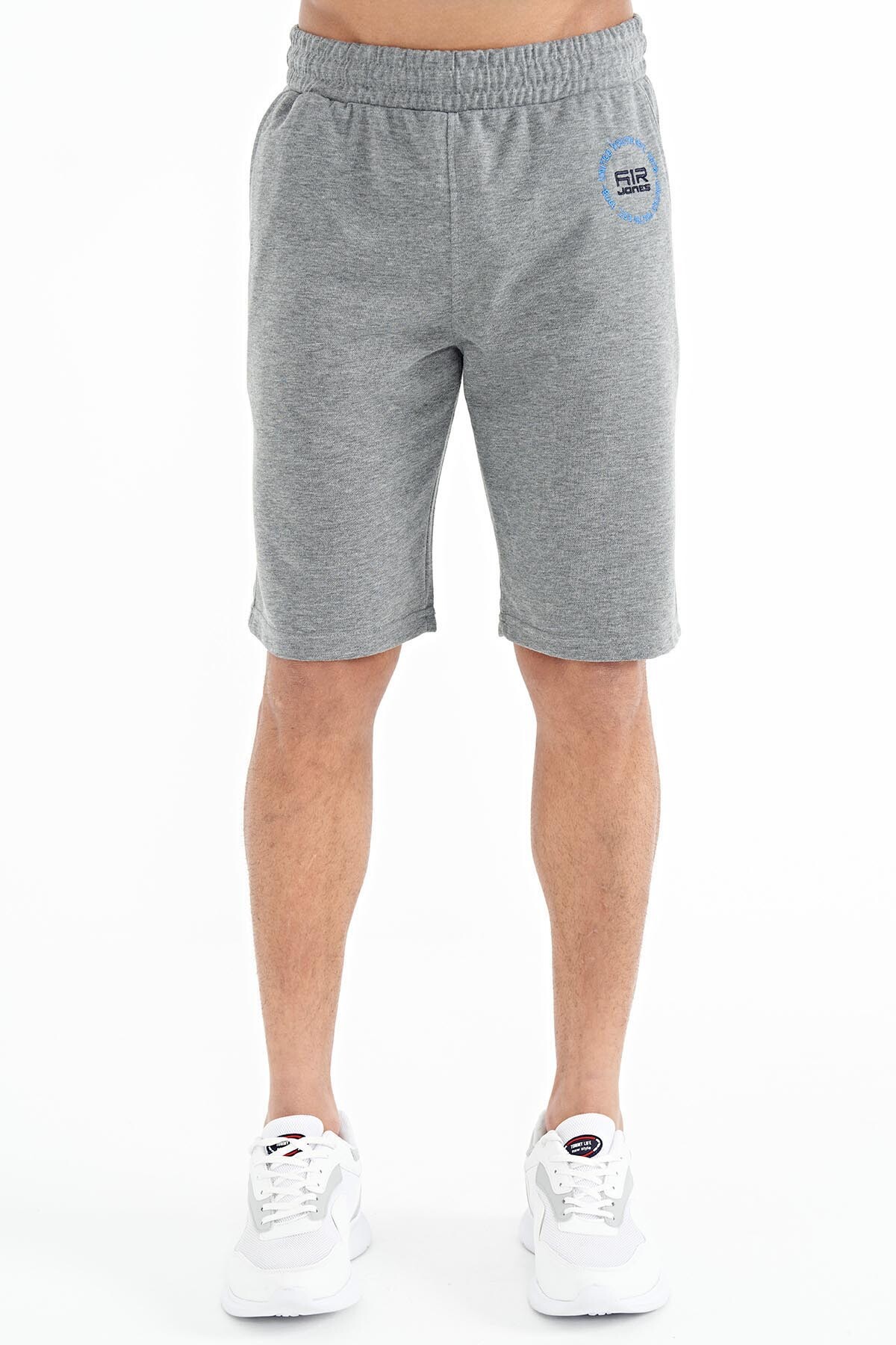 Antony Gri Melanj Standart Kalıp Erkek Şort - 81247 - Air Jones