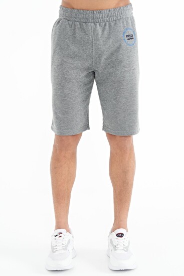 Antony Gri Melanj Standart Kalıp Erkek Şort - 81247 - Air Jones