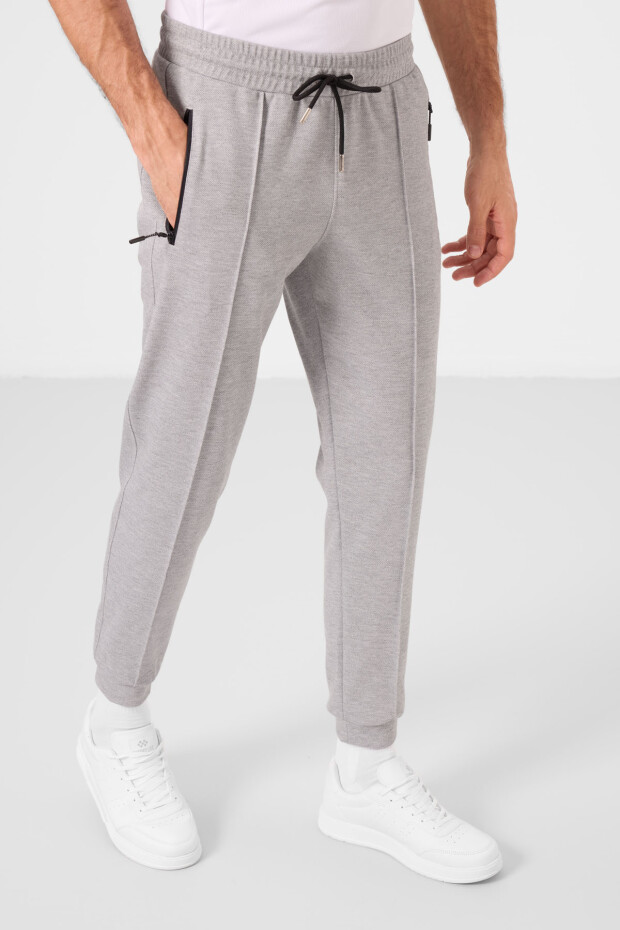 Gri Melanj Jogger Erkek Eşofman Altı - 82113