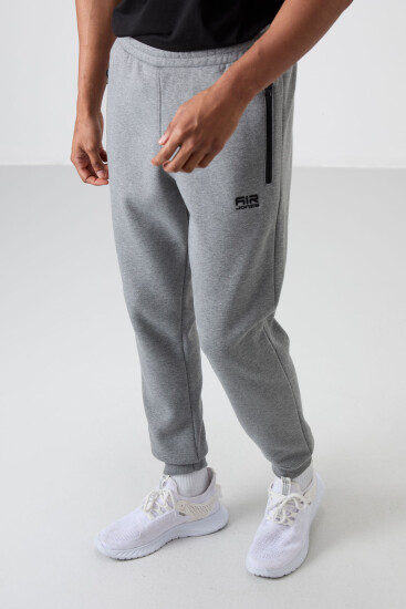 Cesar Gri Melanj Cepli Şardonlu Erkek Eşofman Alt - 84929 - Air Jones