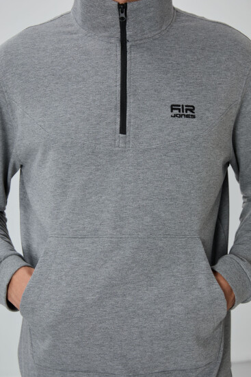 Herbert Gri Melanj Dik Yaka Eşofman Takım - 85233 - Air Jones (1)