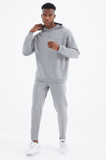 Kelvin Gri Melanj Kelvin Basic Erkek Eşofman Takım - 85230 - Air Jones (1)