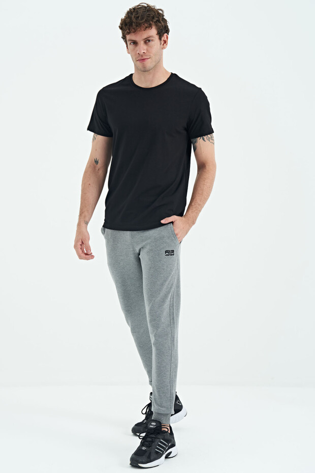 Alvin Gri Melanj Jogger Erkek Eşofman Alt - 84908