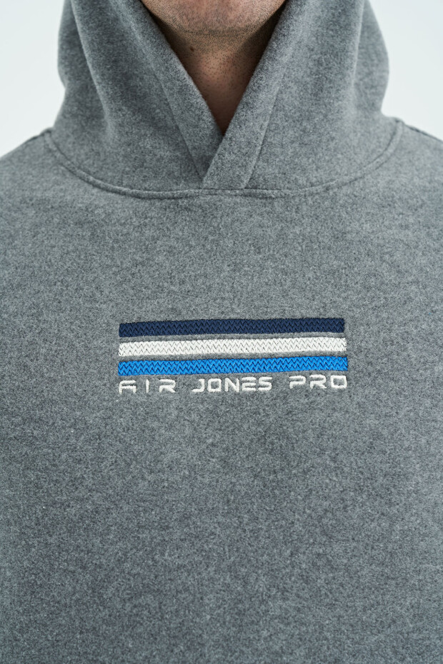 Hern Gri Melanj Erkek Polar Sweatshirt - 88301 - 3
