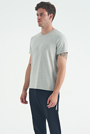 Calvin Gri Melanj Basic Erkek T-Shirt - 88245 - Air Jones (1)