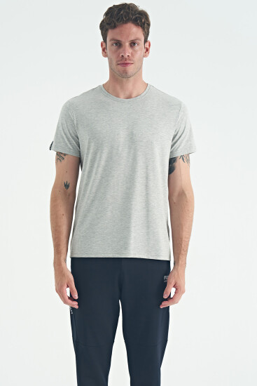 Calvin Gri Melanj Basic Erkek T-Shirt - 88245 