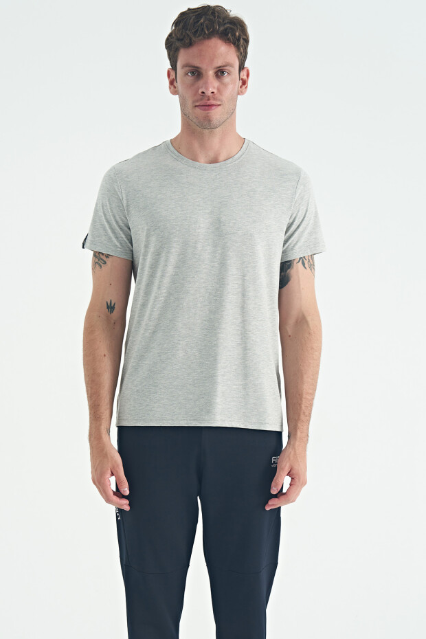 Calvin Gri Melanj Basic Erkek T-Shirt - 88245 - 1