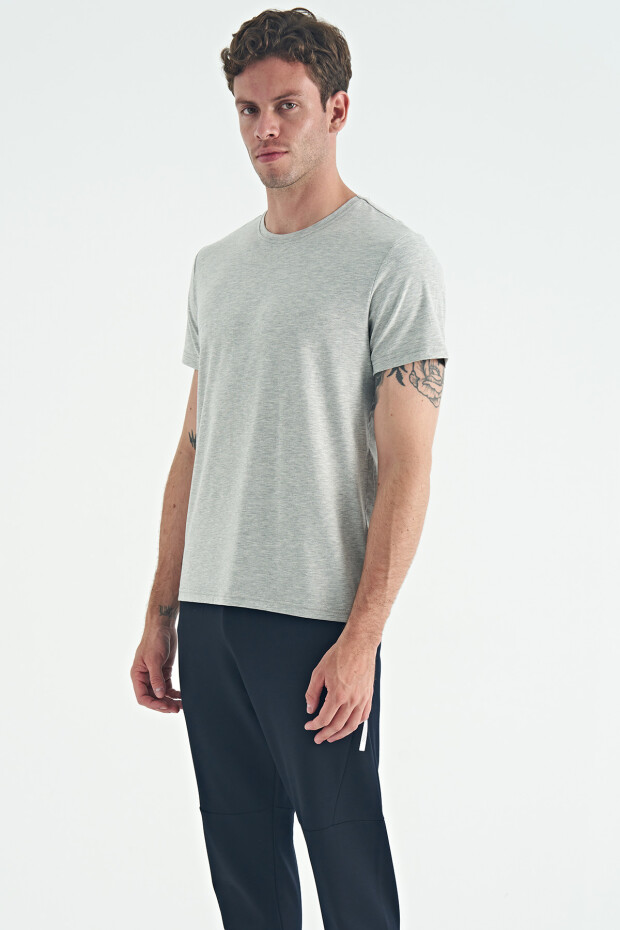 Calvin Gri Melanj Basic Erkek T-Shirt - 88245 - 3