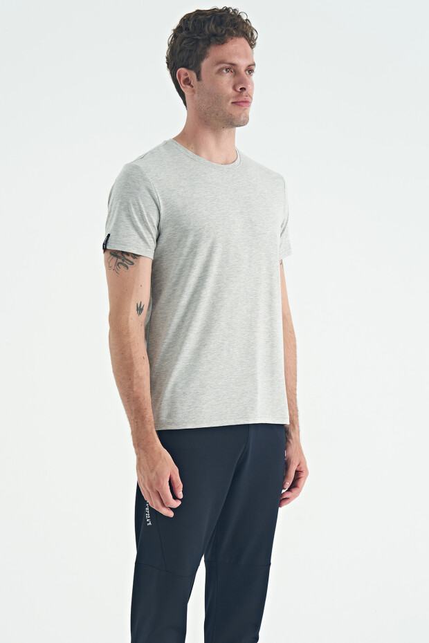 Calvin Gri Melanj Basic Erkek T-Shirt - 88245 - 4