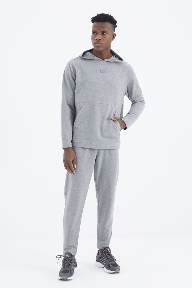 Rex Gri Melanj Basic Erkek Eşofman Takım - 85232 - 5