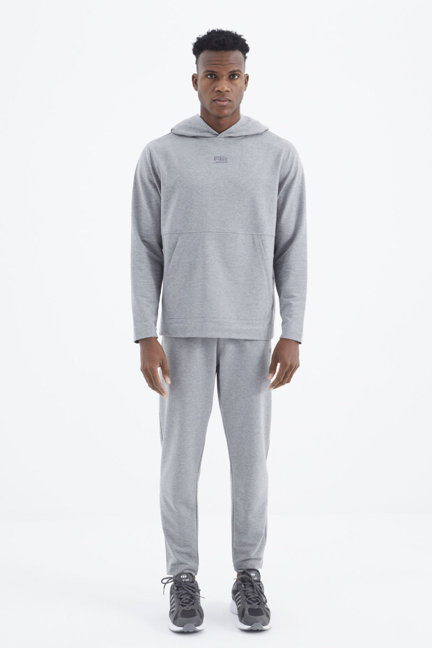 Rex Gri Melanj Basic Erkek Eşofman Takım - 85232 - 10