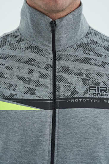 Harry Gri Melanj - Siyah Standart Kalıp Erkek Eşofman Takım - 85197 - Air Jones (1)