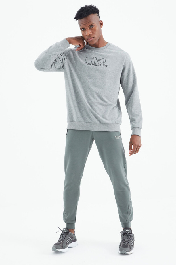 Willy Gri Melanj Standart Kalıp Erkek Sweatshirt - 88307