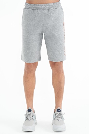 Alva Gri Melanj Baskılı Erkek Şort - 81245 - Air Jones