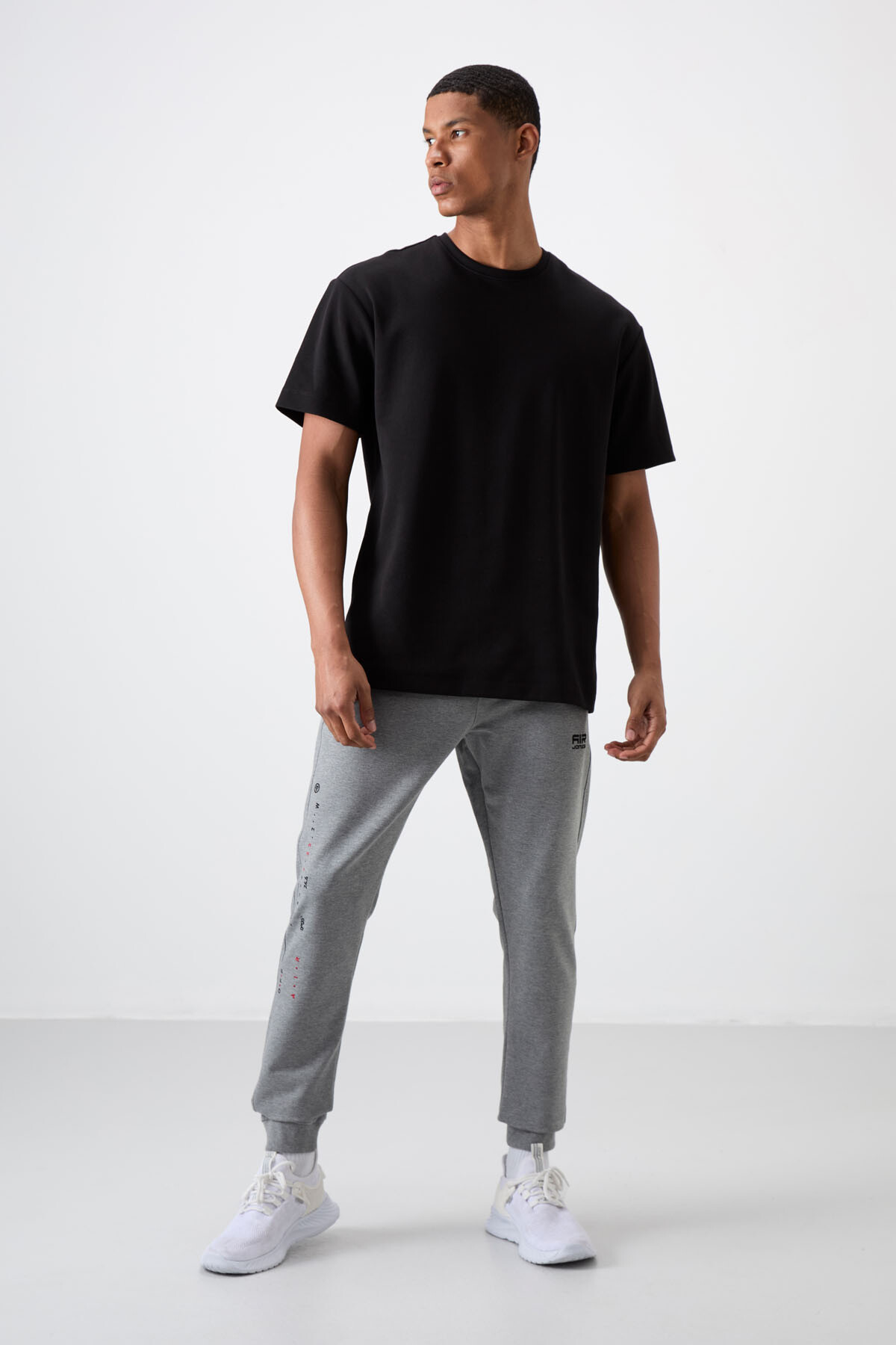 Rory Gri Melanj Jogger Erkek Eşofman Alt - 84909 - Air Jones (1)