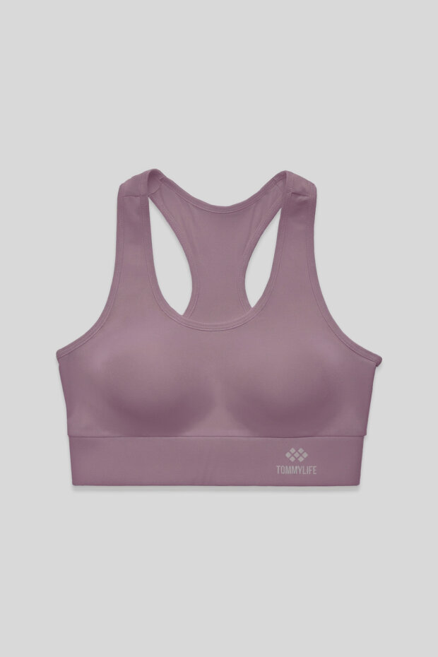 Gül Kurusu Sırt Detaylı Dar Kalıp U Yaka Kadın Spor Büstiyer - 97120 - 1