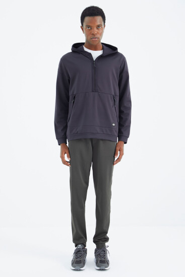 Haki Bağcıklı Cep Detaylı Rahat Kalıp Erkek Eşofman Alt - 84993 - TOMMYLIFE