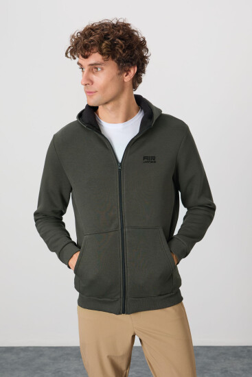 Hector Haki Şardonlu Erkek Sweatshirt - 88139 