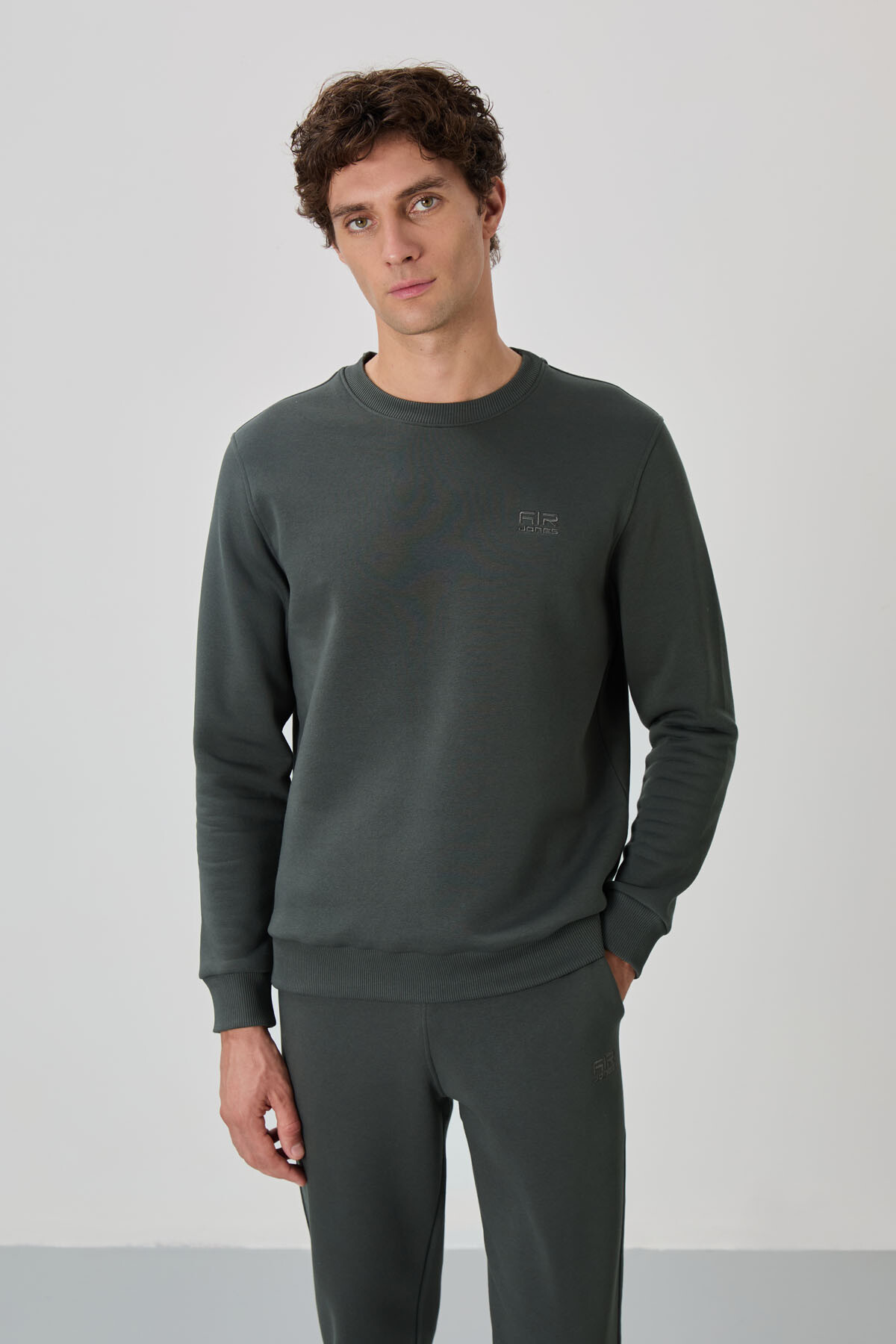 Andy Haki Şardonlu Erkek Eşofman Takım - 85190 - Air Jones (1)