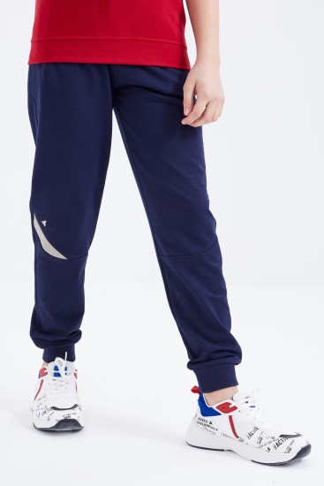 İndigo Bağcıklı Fermuar Cepli Jogger Erkek Çocuk Eşofman Alt - 10815 - TOMMYLIFE (1)