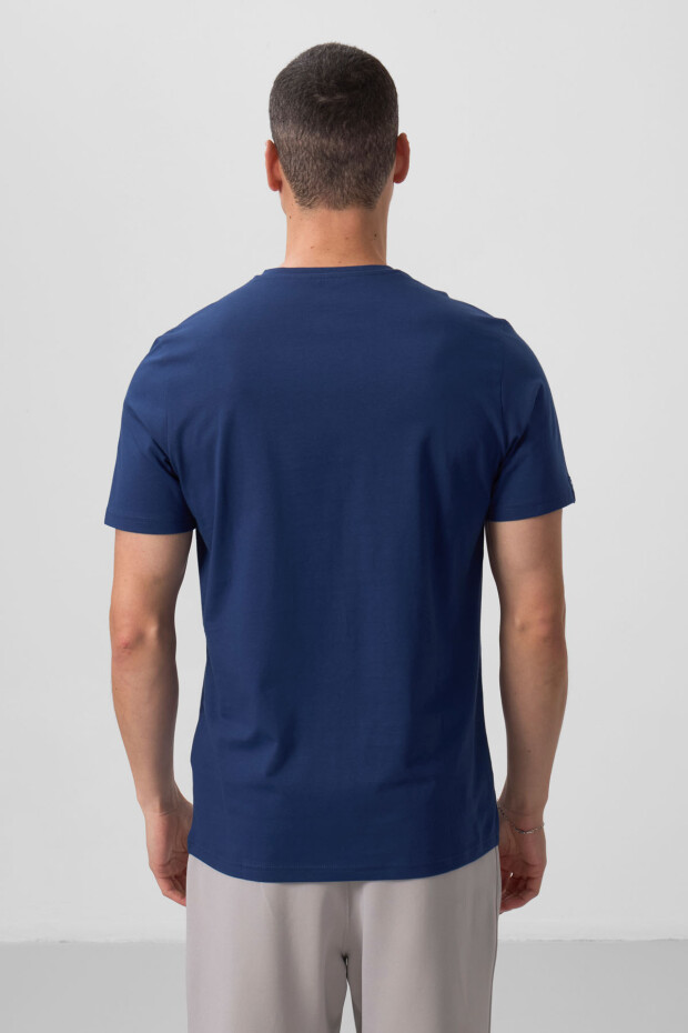 İndigo Basic Kısa Kol Standart Kalıp V Yaka Erkek T-Shirt - 87912 - 6