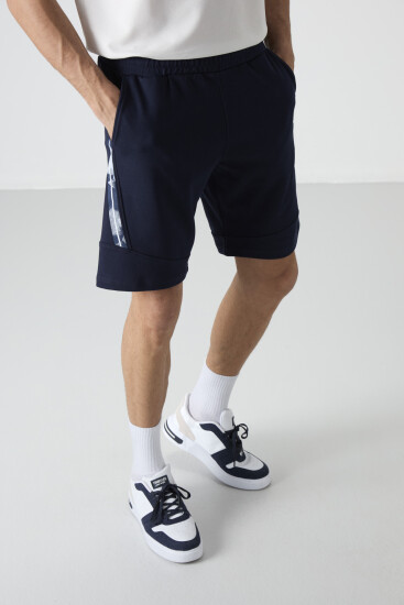 Amos İndigo Baskılı Erkek Şort - 81246 - Air Jones (1)