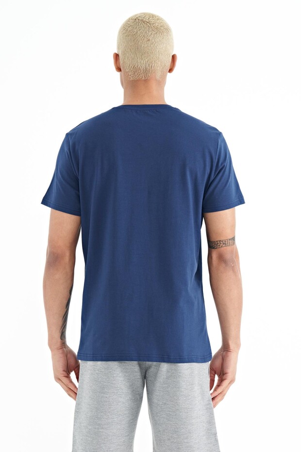 Peter İndigo O Yaka Erkek T-Shirt - 88204