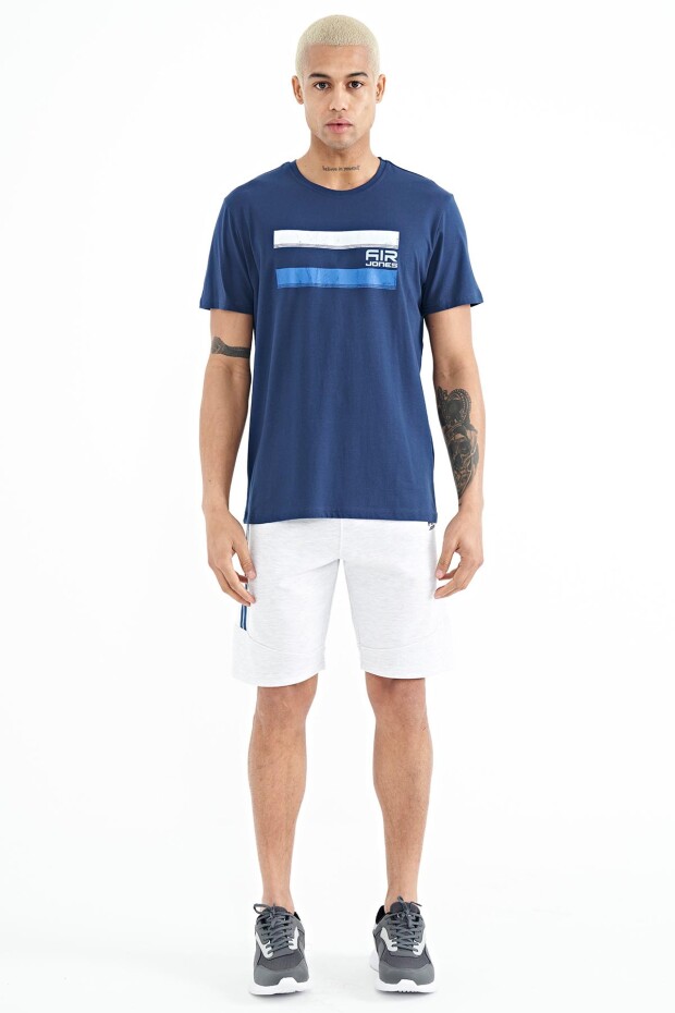 Donald İndigo Standart Kalıp Erkek T-Shirt - 88217