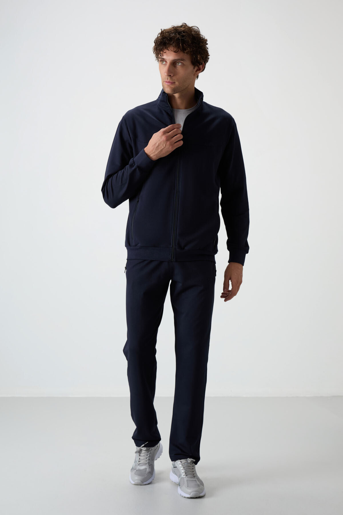 Troy İndigo Standart Kalıp Erkek Eşofman Takım - 85196 - Air Jones